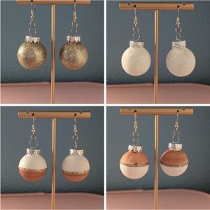 Set of Festive Ornament Earrings